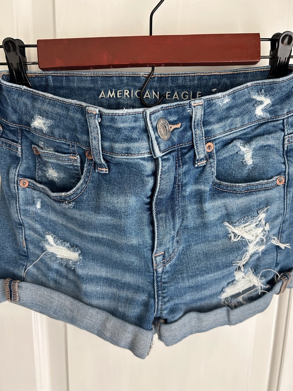 AEO Super Stretch Hi-Rise Shortie